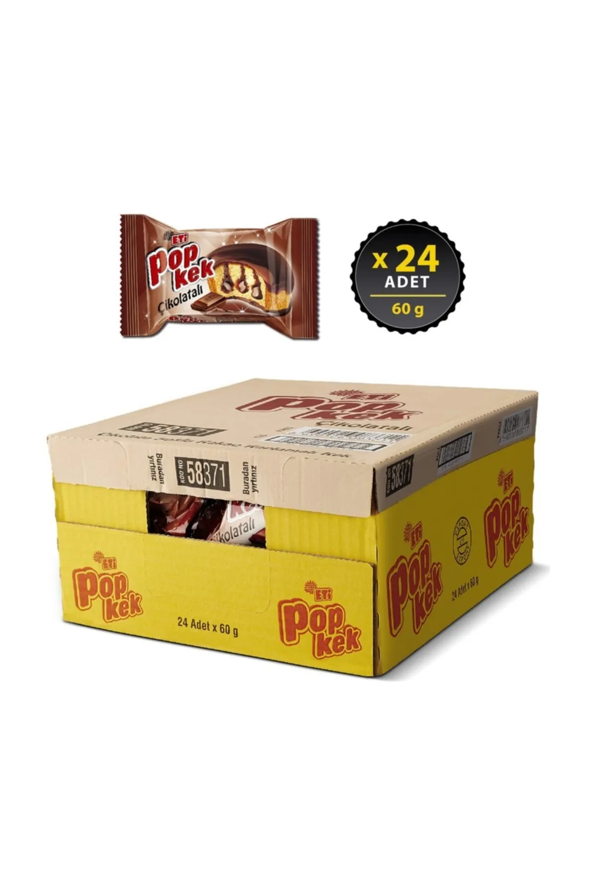 ETI POPKEK 60GR KAKAOLU*24*14371^^