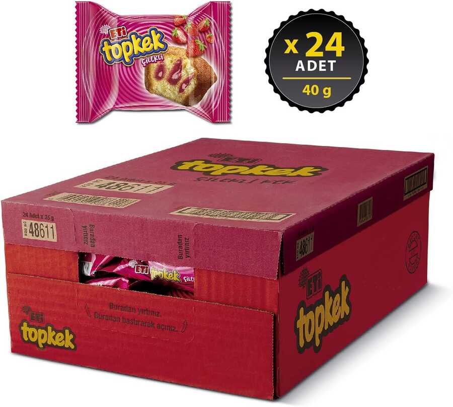 ETI TOPKEK 40GR CILEK*24*38611^^