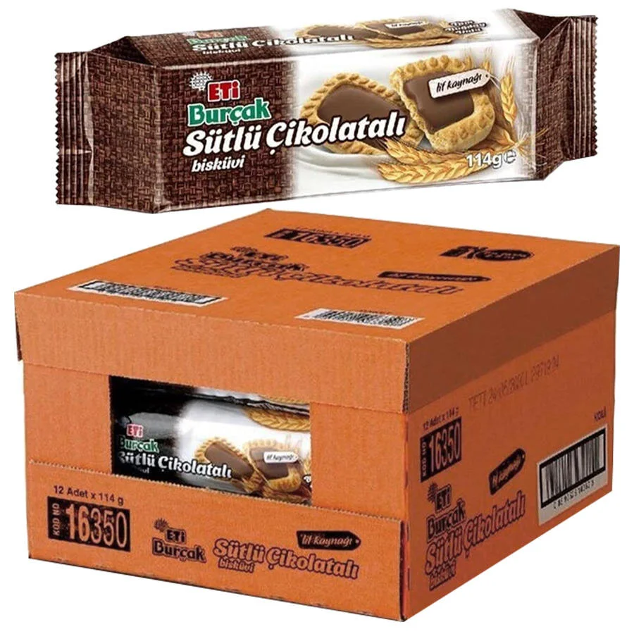 ETI BURCAK 114GR SUTLU CIKOLATALI*12*16350