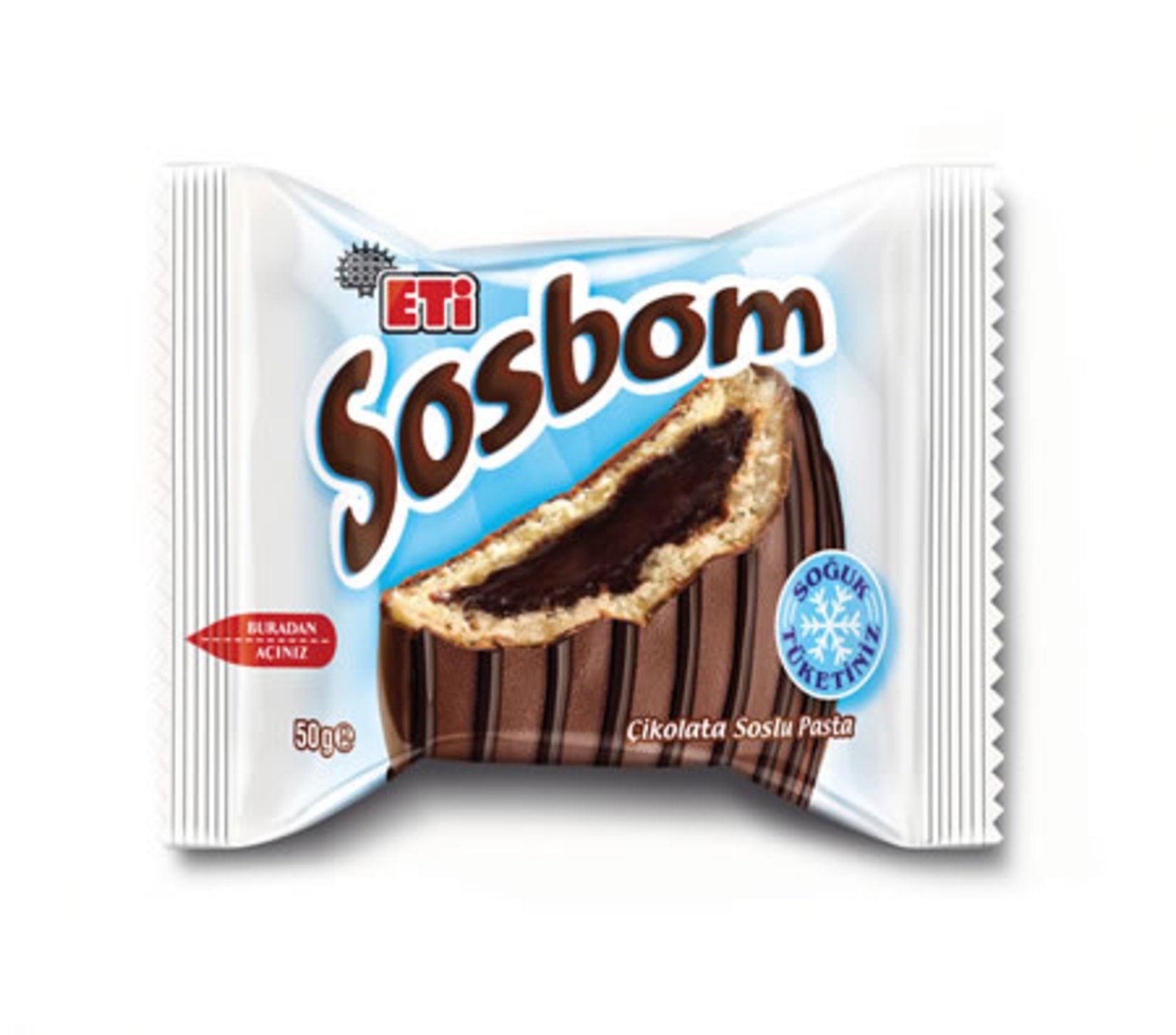 ETI SOS BOM 50GR CIKOLATALI KEK X12