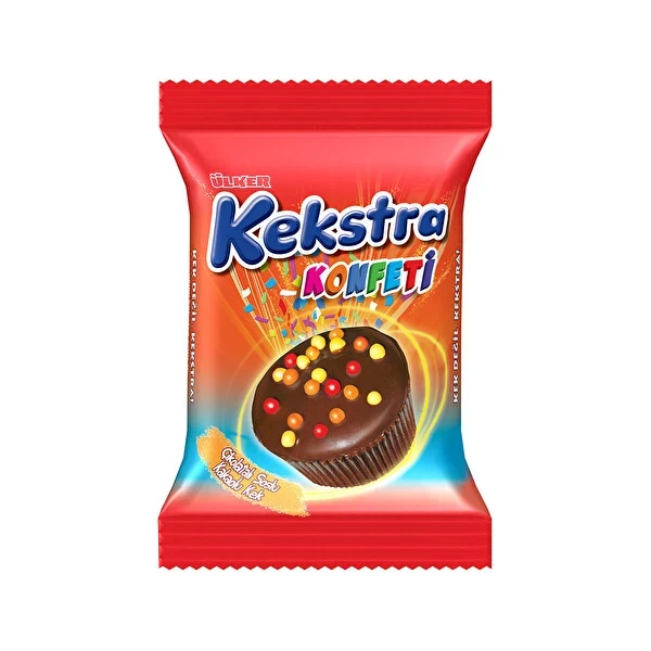 ULKER KEKSTRA 38GR KONFETI MUFFIN KAKAO*24*77401^^