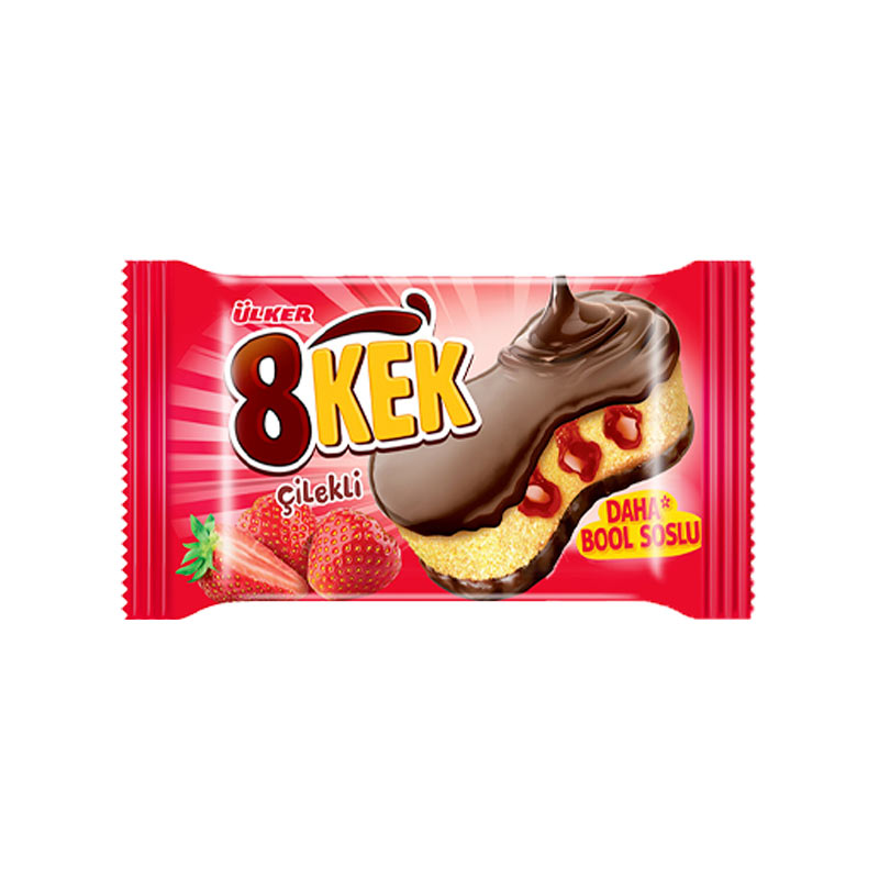 ULKER DANKEK 8KEK 55GR CILEKLI*24*