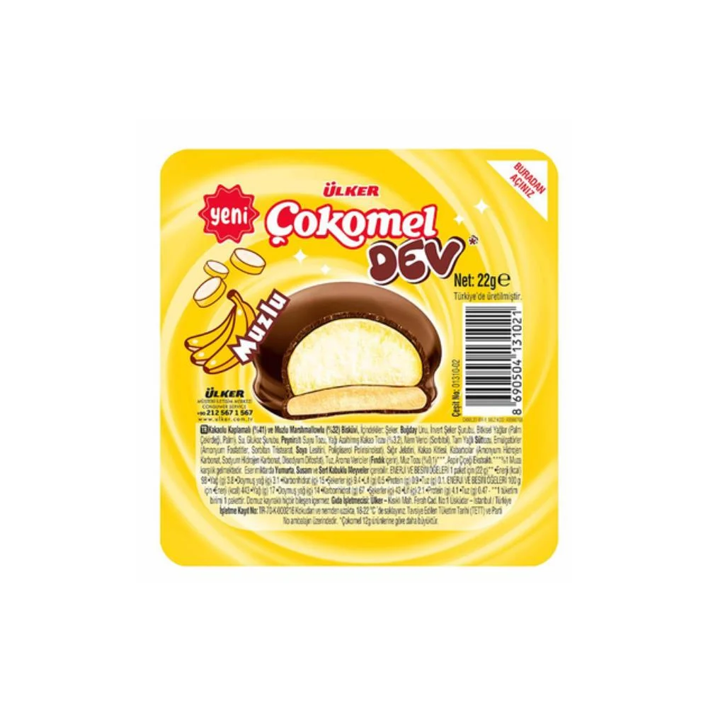 ULKER COKOMELDEV MUZLU 22GR