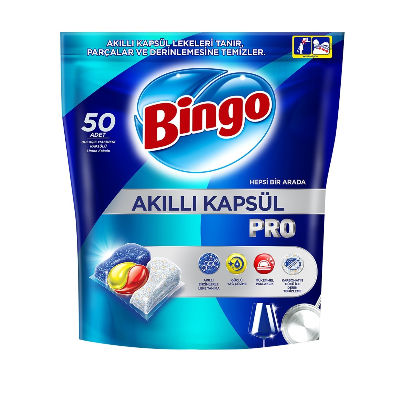 BINGO AKILLI BULASIK KAPSULU PRO 50LI