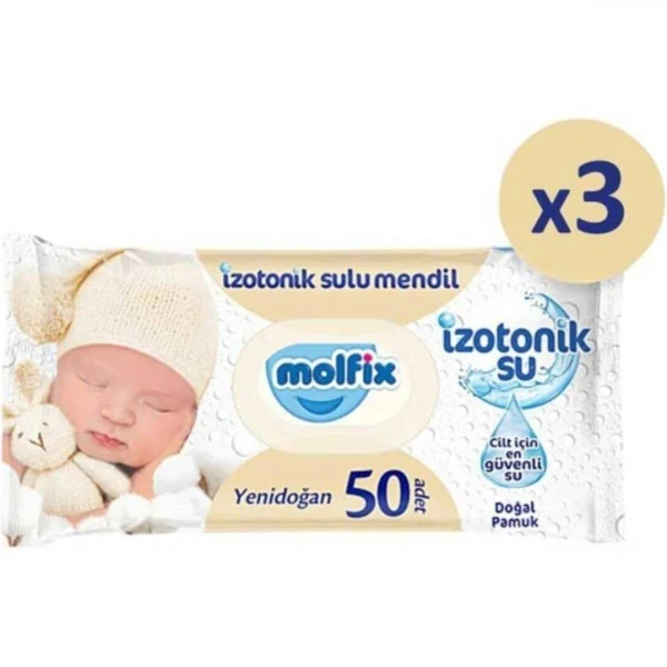 MOLFIX IZOT.YENIDOGAN ISLAK HAVLU 3x50LI*