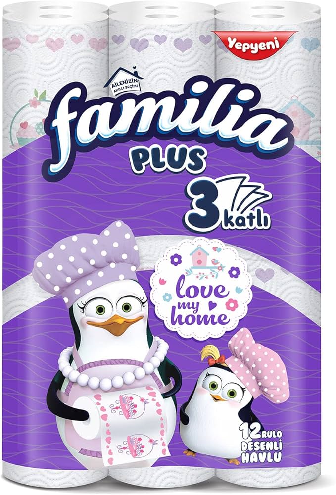 FAMILIA 12LI KAGIT HAVLU LOVE MY HOME