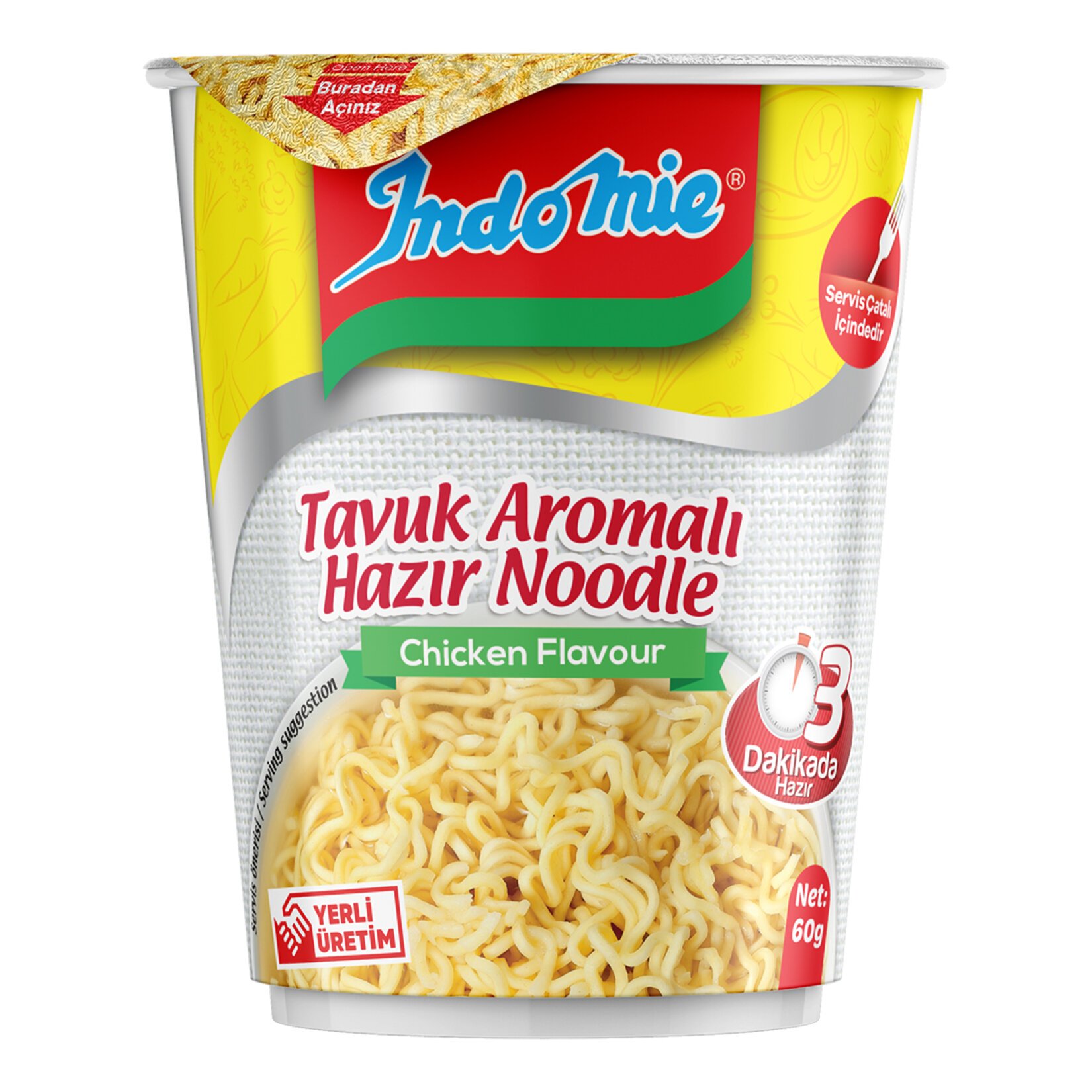 INDOMIE NOODLE BARDAK 60GR TAVUK