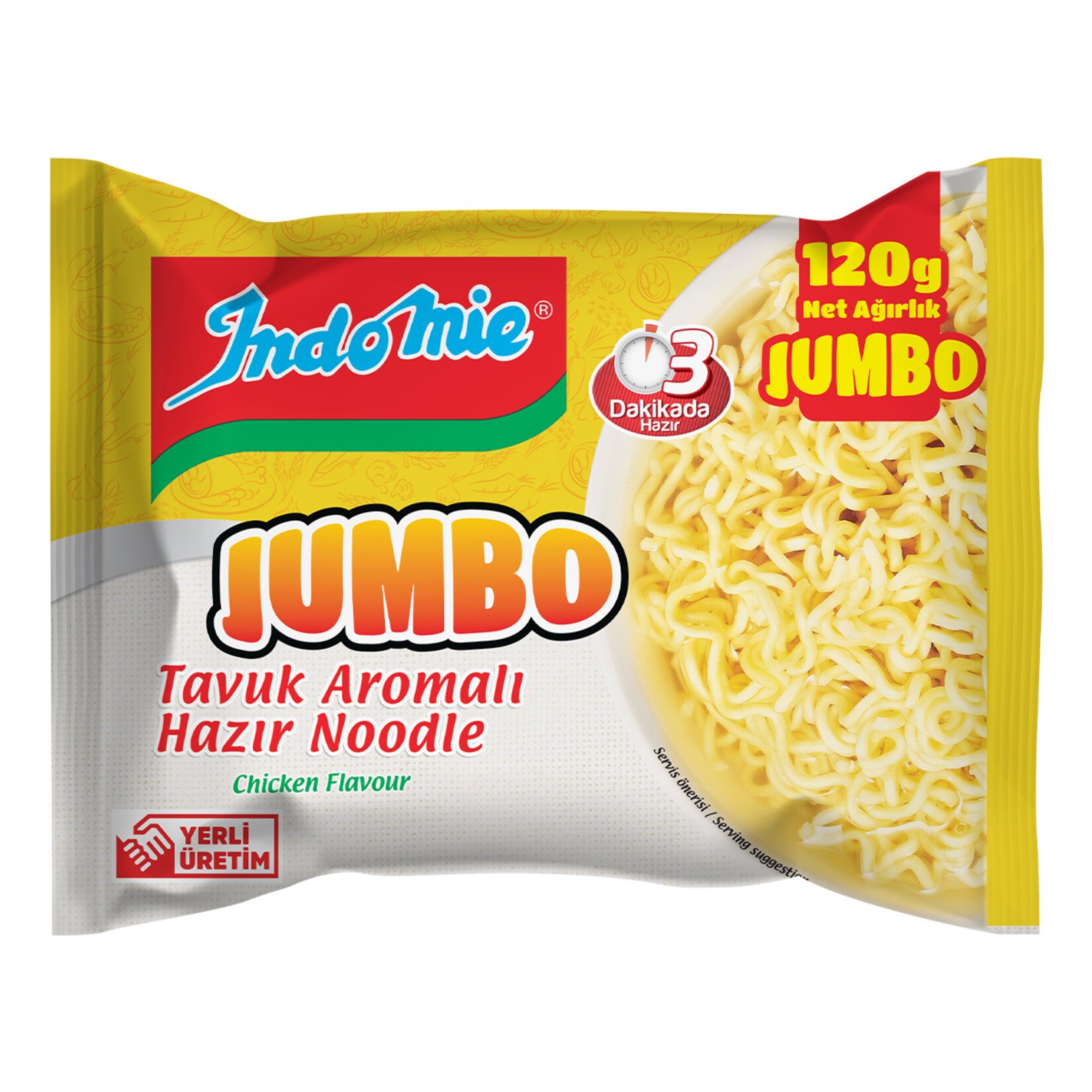 INDOMIE JUMBO NOODLE 120GR TAVUK